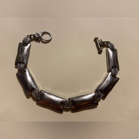 Jewelry - 🏝️ Engraveable Silver Tone Panel Bracelet #7458